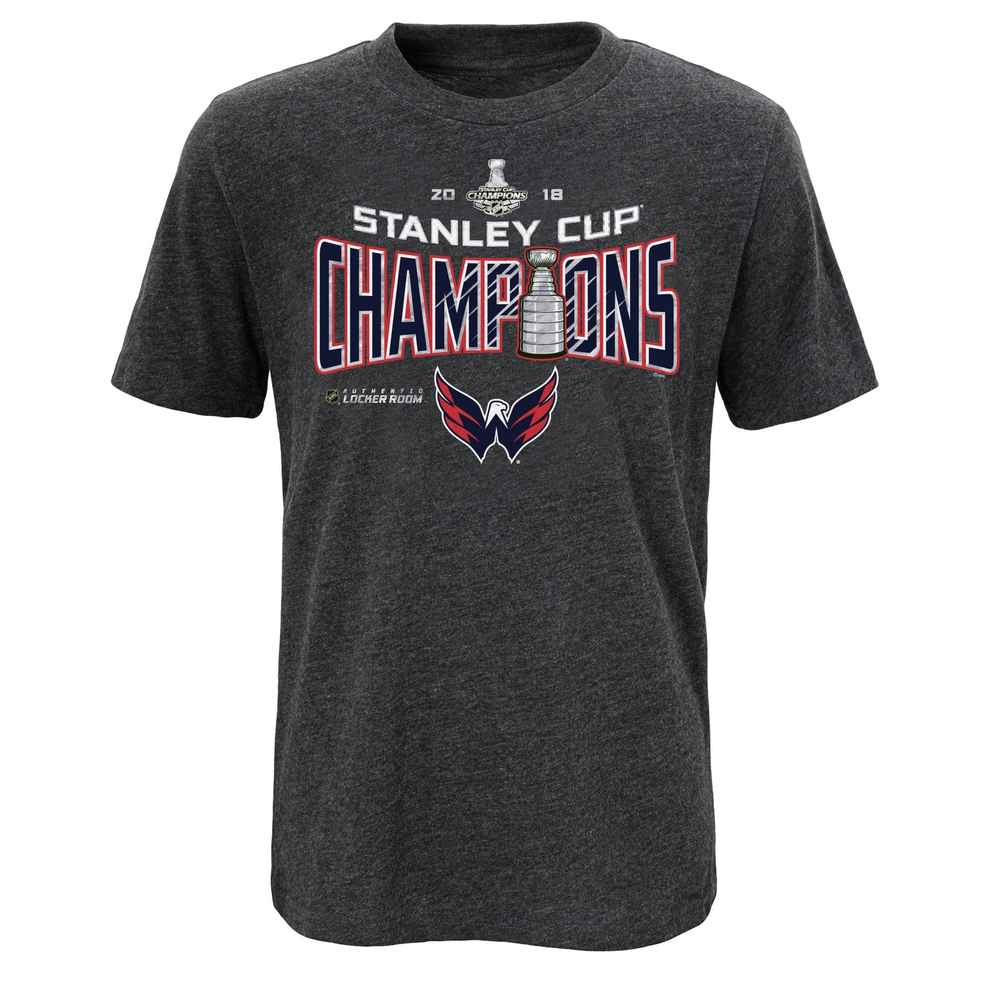 Washington Capitals Youth Stanley Cup Champions Locker Room Tee Shirt