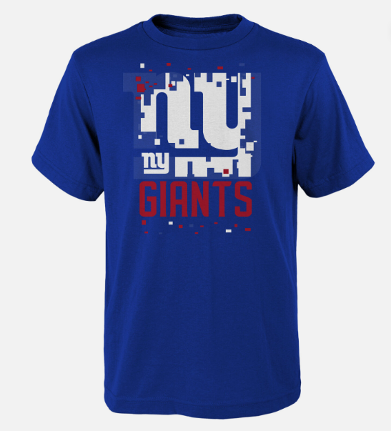 New York Giants Youth NFL Zoom T-Shirt - Royal Blue